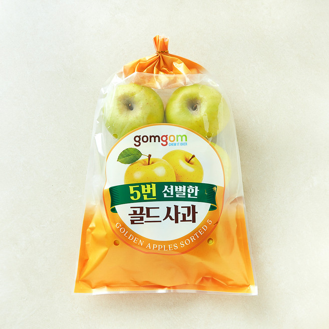 GAP 인증 곰곰 5번 선별한 못생겨도 맛있는 골드사과, 1개, 1.5kg(6~10입)