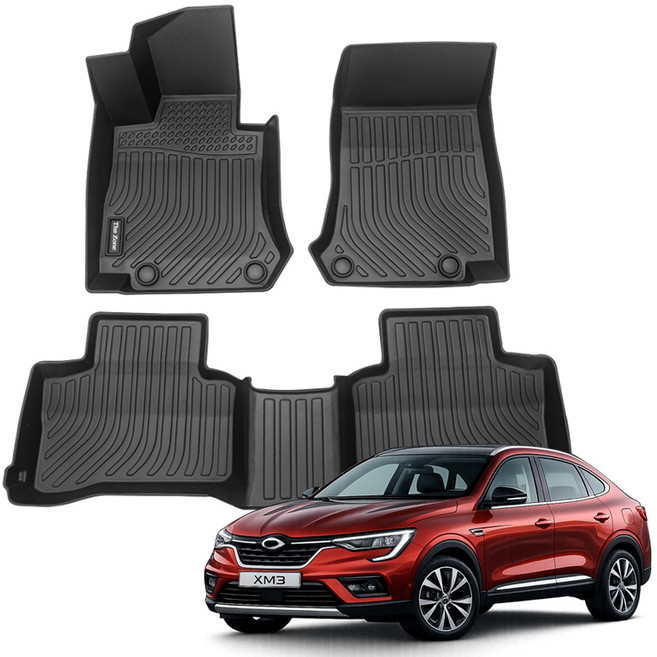 더존 입체포집 TPE 카매트, 르노삼성 XM3(2020~), 올블랙