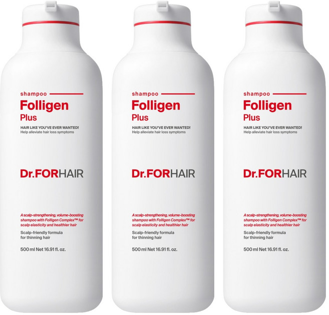 닥터포헤어 폴리젠 플러스 샴푸, 500ml, 3개