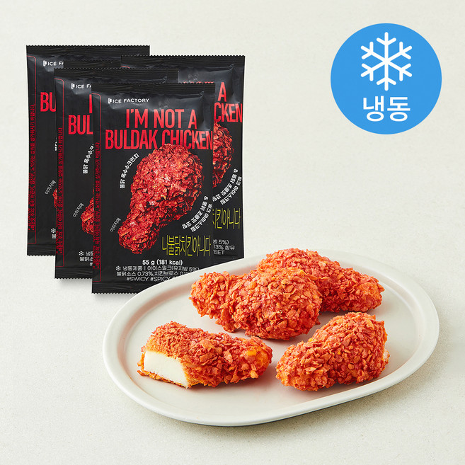 아임낫어 불닭치킨 아이스크림 (냉동), 55g, 4개, 1개입
