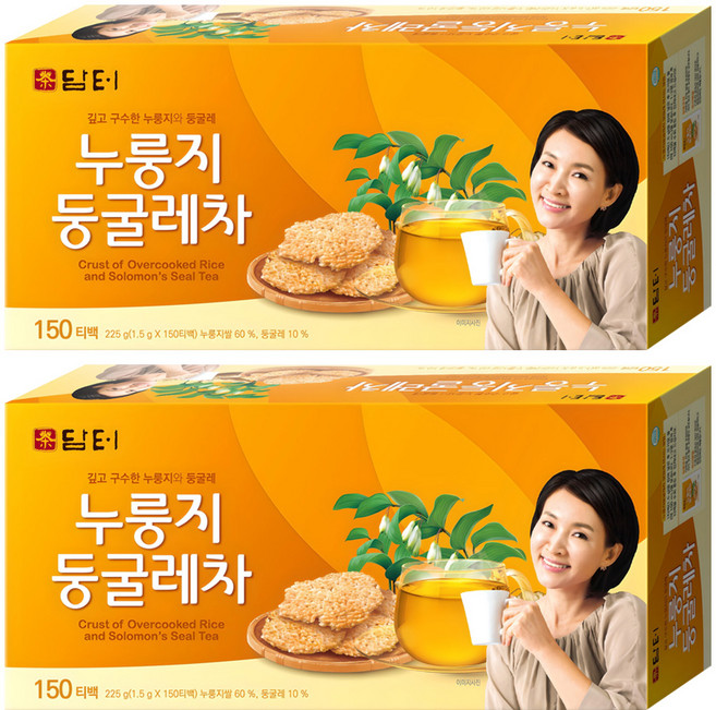 담터 누룽지 둥굴레차, 1.5g, 150개입, 2개