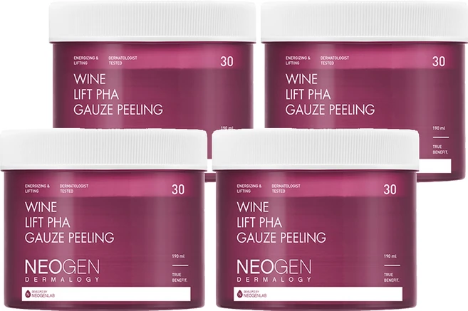 네오젠더마로지 와인 리프트 파하 거즈필링 패드 190ml, 30매입, 4개 - 쿠팡