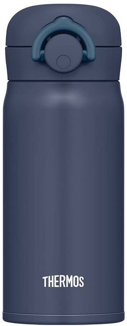 THERMOS 膳魔師真空不鏽鋼保溫瓶 JNR-353 夜灰色 350ml, 1瓶