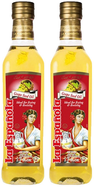 에스파놀라 포도씨유 500ml x 2병 선물세트 + 쇼핑백, 2개