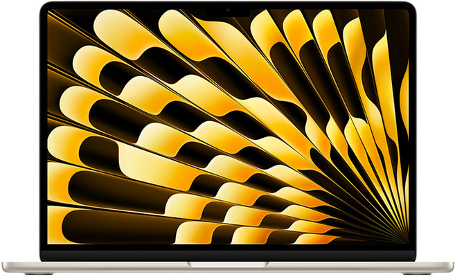 Apple 맥북 에어 13 M3칩, 스타라이트, 512GB, 16GB, MAC OS, Z1G70002S, 영문