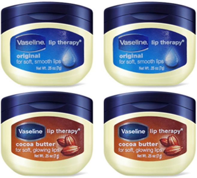 바세린 립테라피 미니자 2종 x 2p 세트, 오리지널, 코코아 버터, 7g, 1개