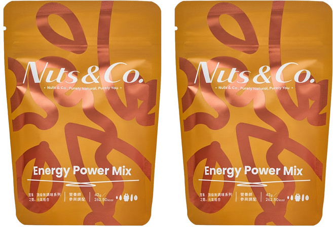 Nuts&Co. 堅果之間 頂級無調味 元氣堅果組, 2個, 42g