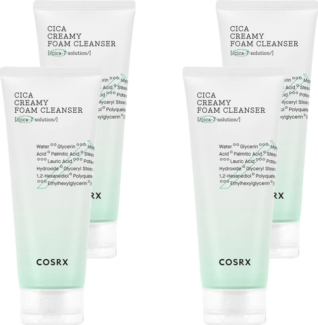 코스알엑스 퓨어 핏 시카 크리미 폼 클렌저, 150ml, 4개 - 쿠팡