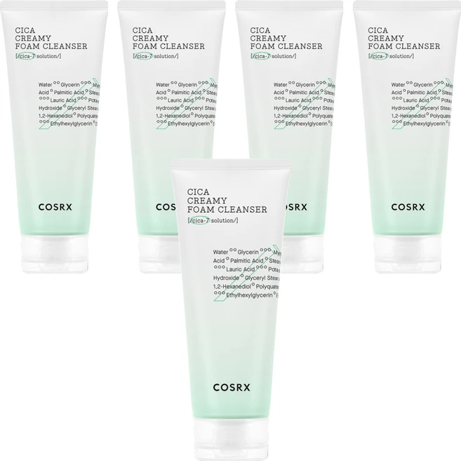 코스알엑스 퓨어 핏 시카 크리미 폼 클렌저, 150ml, 5개 - 쿠팡