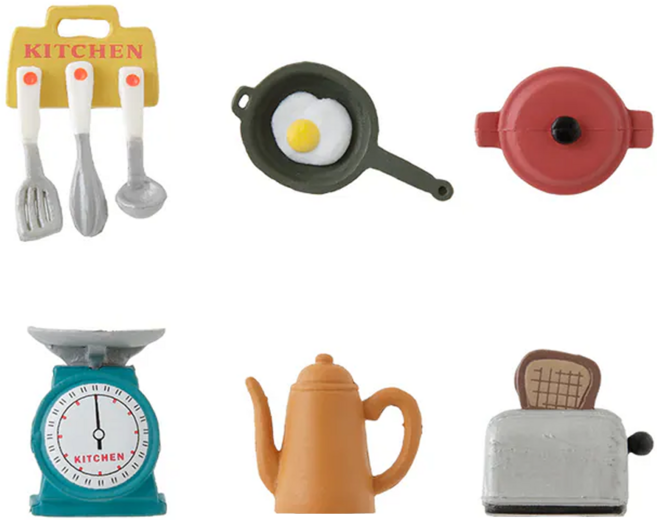 日本 MIDORI 造型磁鐵組 49888006, 廚房雜貨 多色, 1組