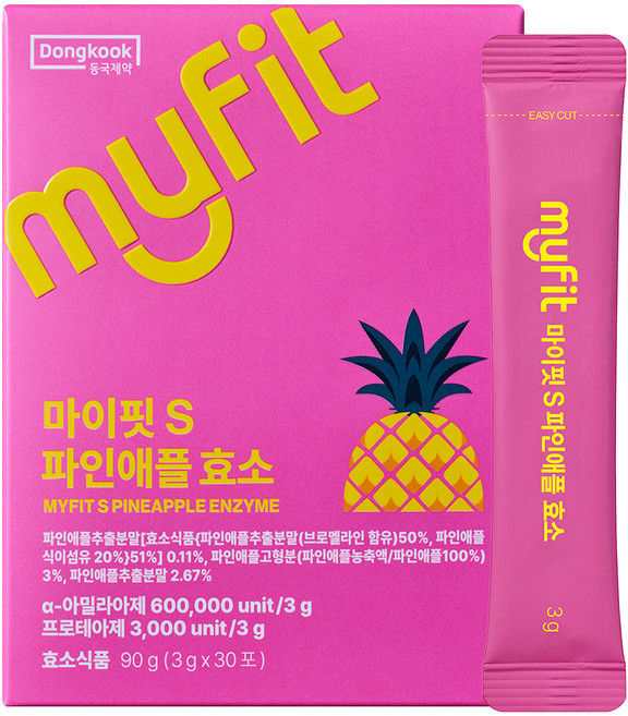 동국제약 마이핏 S 파인애플 효소, 1개, 30회분
