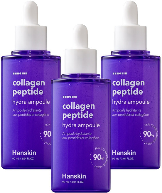 한스킨 콜라겐 펩타이드 하이드라 앰플, 90ml, 3개