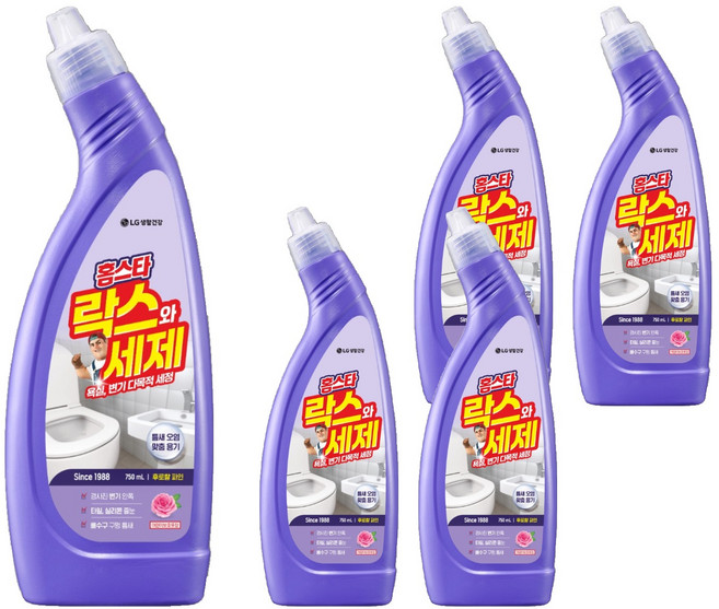 홈스타 락스와 세제 후로랄파인, 750ml, 5개