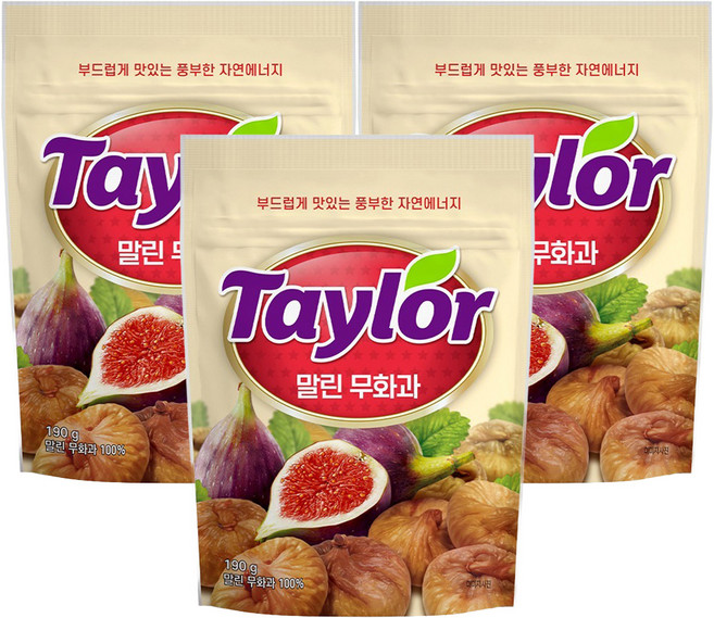 테일러 말린 무화과, 190g, 3개