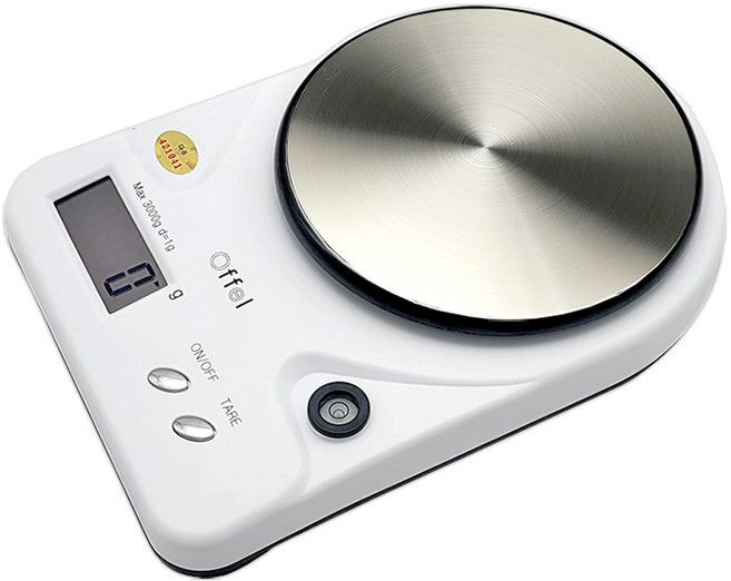 오펠 대용량 주방저울, 화이트, OF-3000N, 3kg