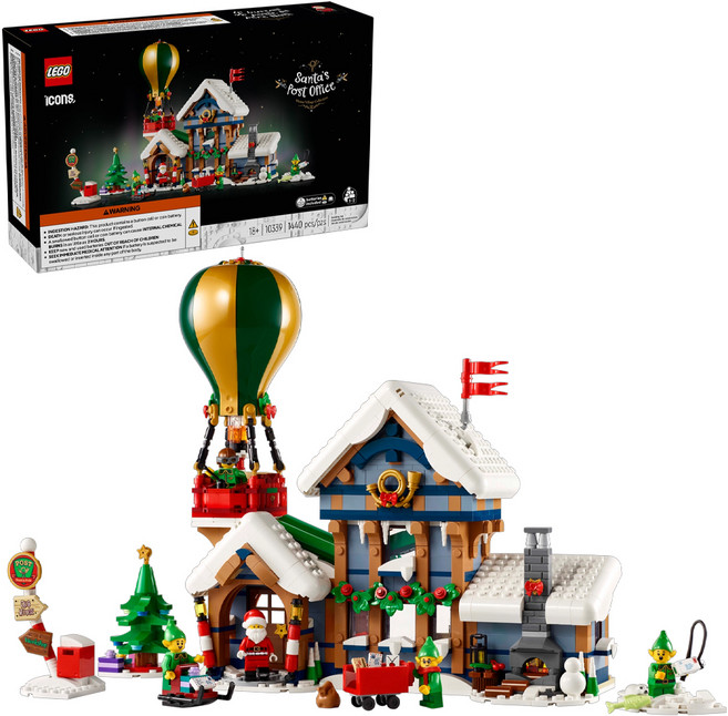 LEGO 10339 聖誕節系列 耶誕老人的郵局, 1盒, 多色