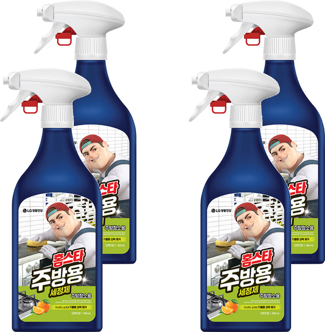 홈스타 맥스 프레쉬 주방용 세정제, 500ml, 4개