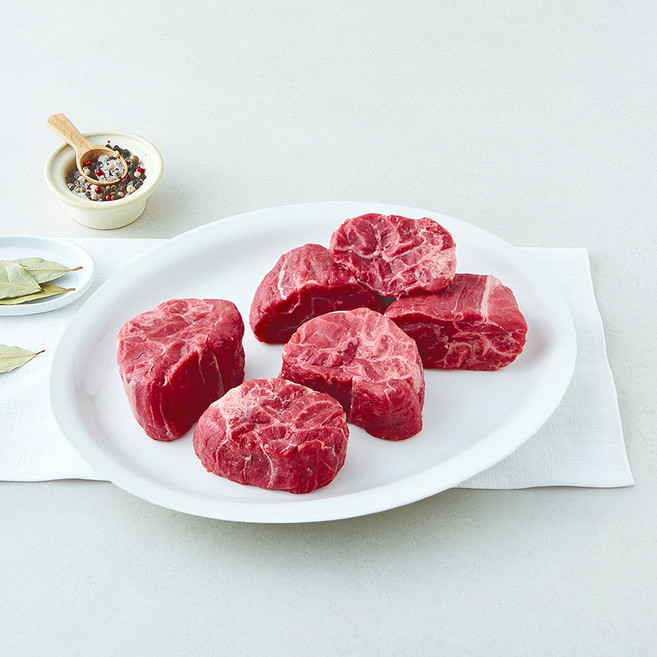 미트엔조이 미국산 아롱사태 절단 찜 장조림용 (냉장), 1개, 600g