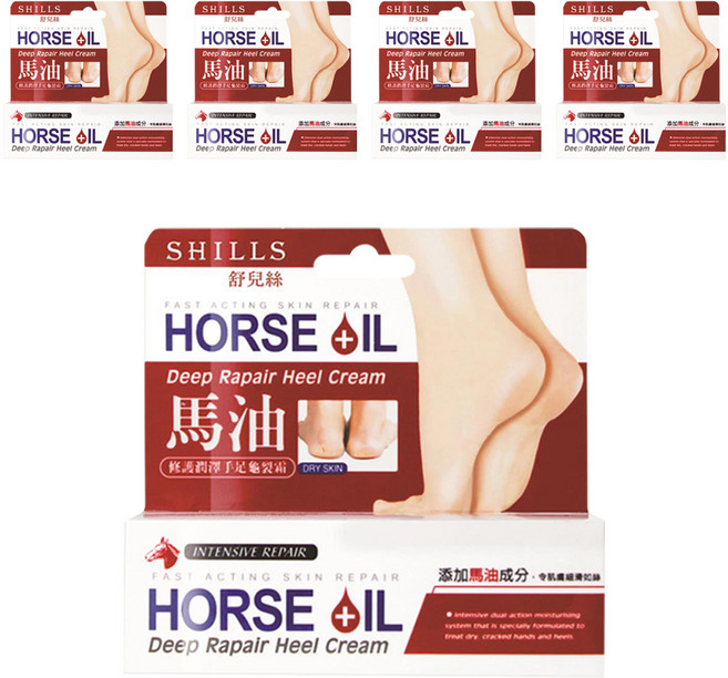 SHILLS 舒兒絲 馬油修護潤澤手足龜裂霜, 5盒, 50ml