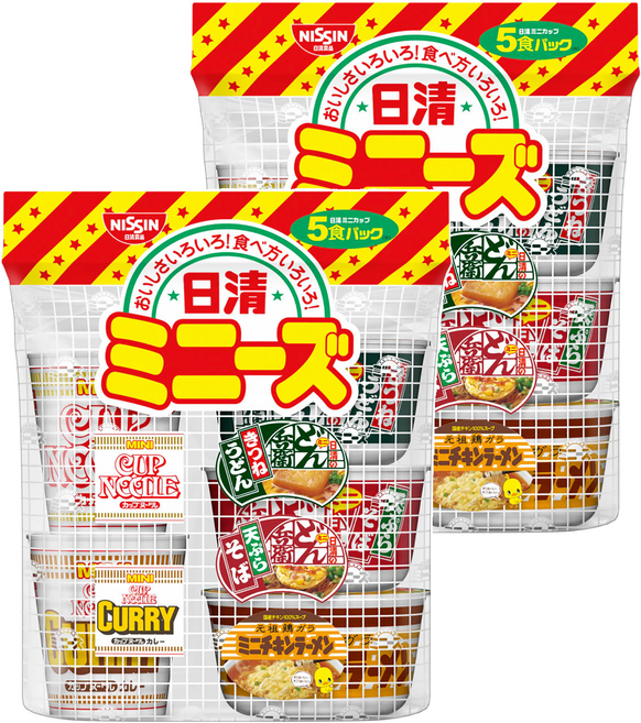NISSIN 日清 迷你杯麵5入組, 2組