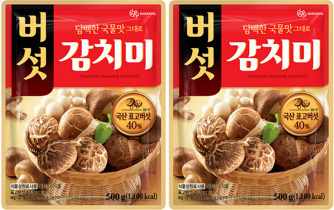 대상 버섯감치미, 500g, 2개