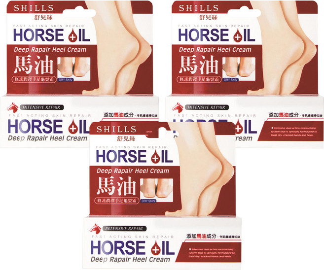 SHILLS 舒兒絲 馬油修護潤澤手足龜裂霜, 3盒, 50ml