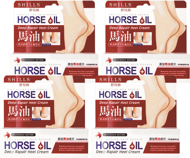 SHILLS 舒兒絲 馬油修護潤澤手足龜裂霜, 4盒, 50ml