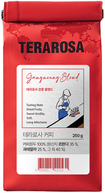 테라로사 강릉 블렌드 원두, 홀빈(분쇄안함), 250g, 1개