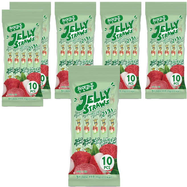 젤리스트로우 리치맛 10개입, 193g, 6개