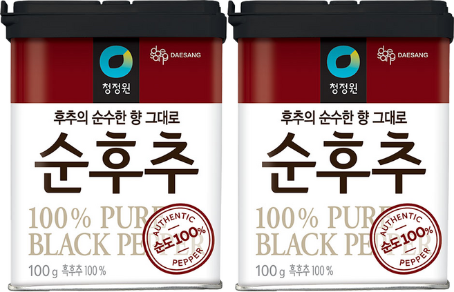 청정원 순후추, 100g, 2개