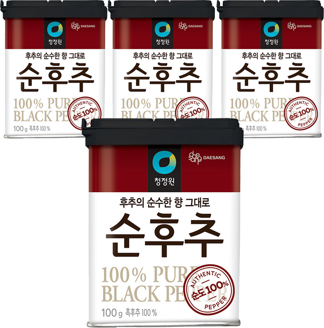 청정원 순후추, 100g, 4개