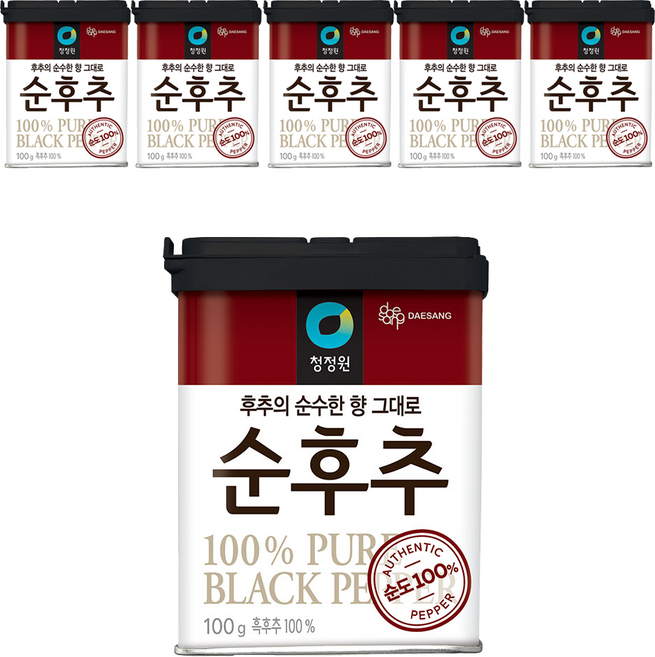 청정원 순후추, 100g, 6개