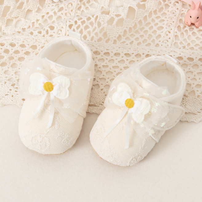 스타도어 신생아용 리본 포인트 보행기신발