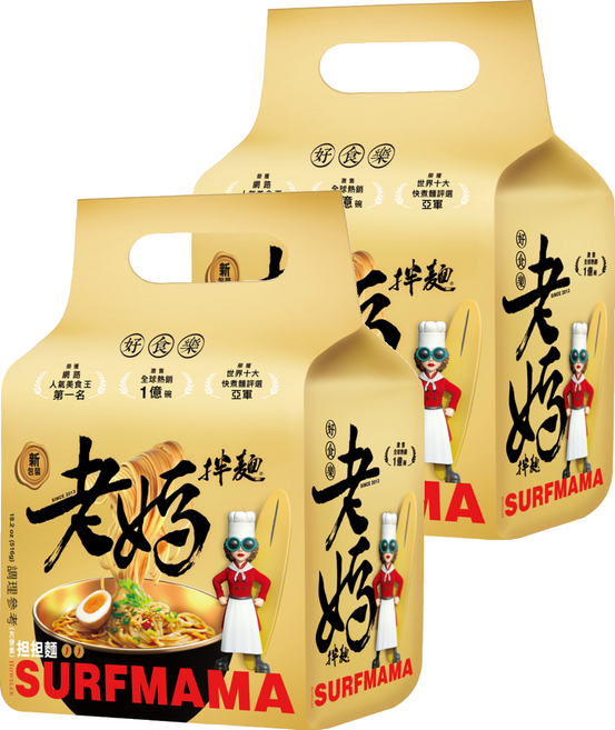 老媽拌麵 擔擔麵 129g, 8包