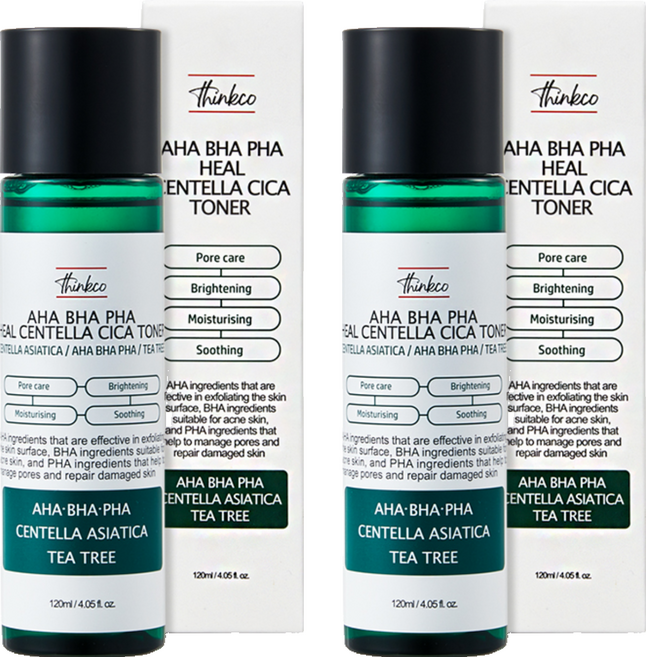 띵코 아하바하파하 힐 센텔라 시카 토너, 120ml, 2개