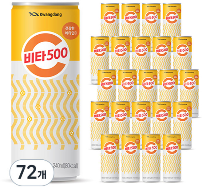비타500 캔, 240ml, 72개