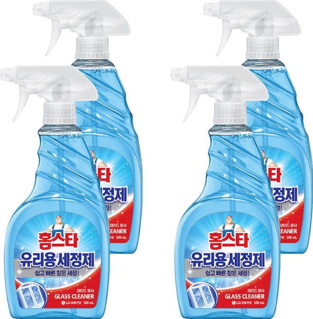 홈스타 유리용 세정제, 500ml, 4개