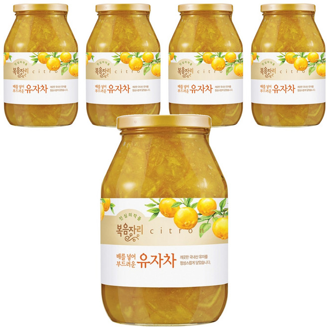복음자리 배를 넣어 부드러운 유자차, 1.03kg, 1개입, 5개
