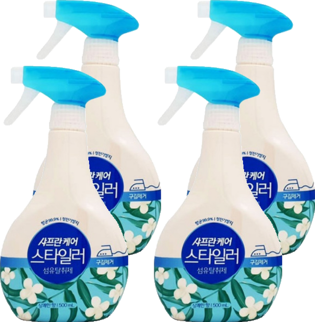 샤프란 케어 스타일러 섬유탈취제 상쾌한향, 500ml, 4개