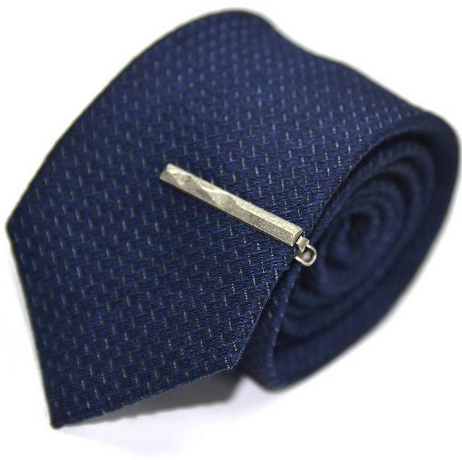 엘르 핀장식 실크 넥타이