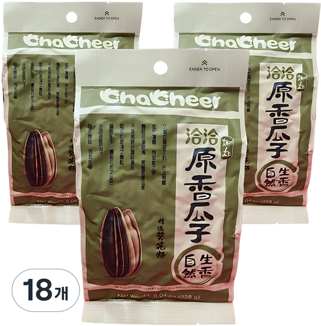 ChaCheer 洽洽 葵花籽, 18個