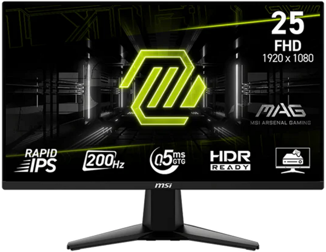 msi 微星 FHD 電競螢幕 25型/IPS/200Hz/0.5ms/FreeSync, 24.5吋, MAG 255F E20