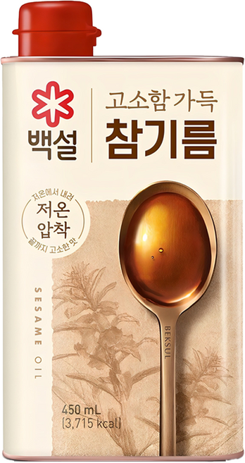 백설 고소함 가득 참기름, 450ml, 1개