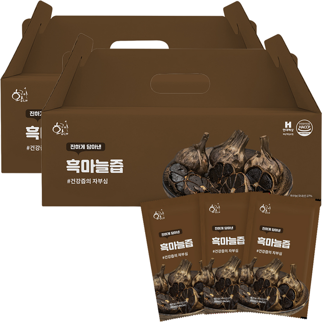 황금이네 흑마늘즙, 2.4L, 2개