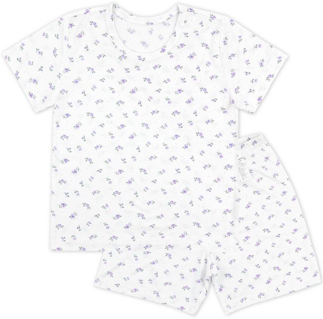 Maykids 無螢光 Little Lavender 五分莫代爾上下衣套裝