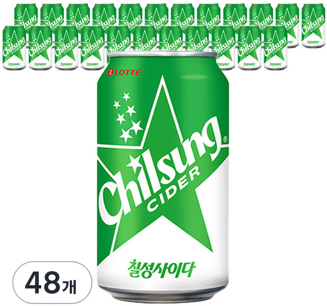 칠성사이다, 350ml, 48개
