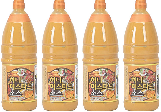 청우식품 허니머스타드, 2kg, 4개