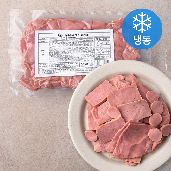 웰쿠스 부대찌개 모듬햄 S (냉동), 1kg, 1개
