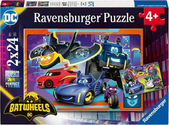 Ravensburger 維寶 超級蝙蝠車拼圖, 24, Multicolor, 1盒