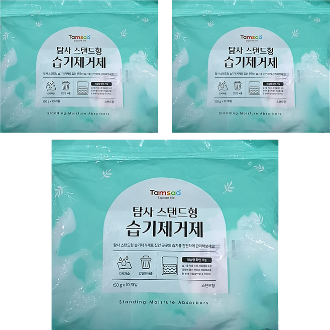 Tamsaa 立式除濕劑, 1.5kg, 3袋